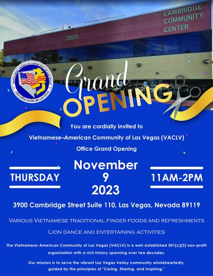 Office grand opening poster