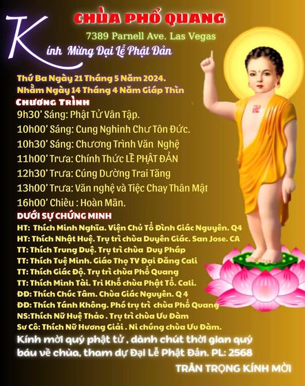 Đại lễ Phật Đản 2024